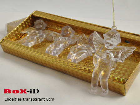 Angel on wire  : transparent (4pcs)